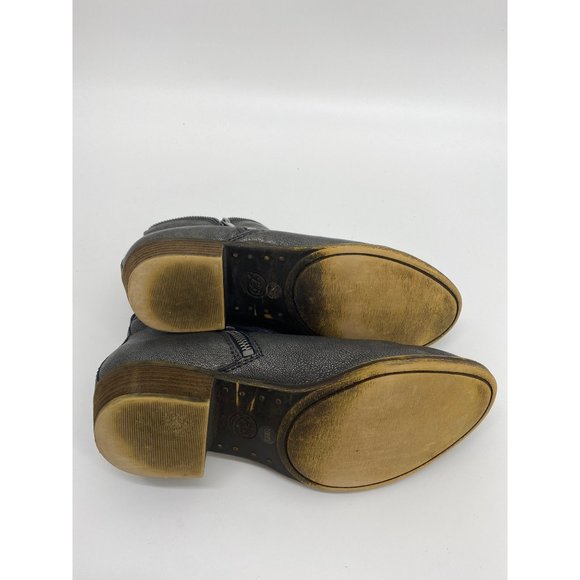 Lucky Brand Basel Silver/Grey Leather Ankle Boot Size 7.5M - Picture 5 of 5